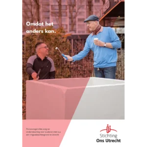 Cover met omdat het anders kan, en twee mannen die samen een plantenbak schilderen.